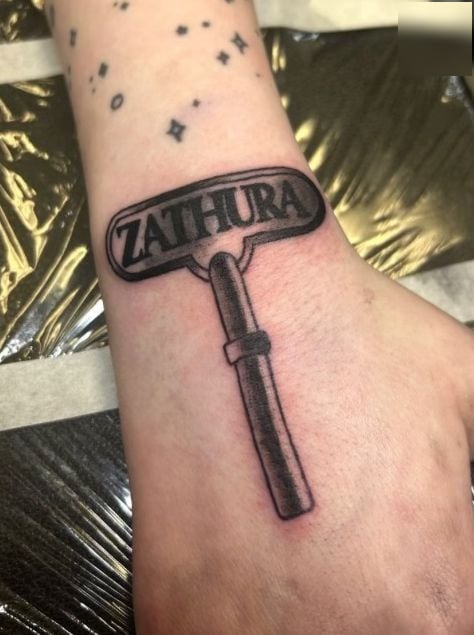 Illustrative tattoo by Luke Pagel