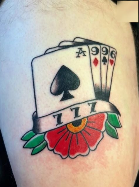 Traditional tattoo by Luke Pagel