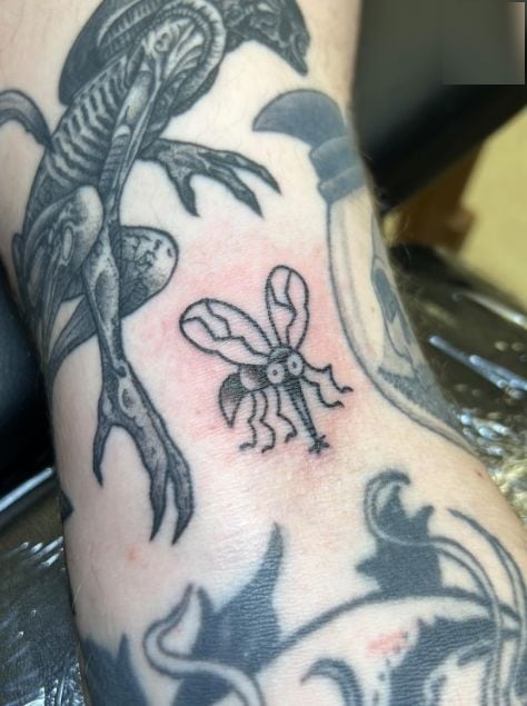 Illustrative tattoo by Luke Pagel